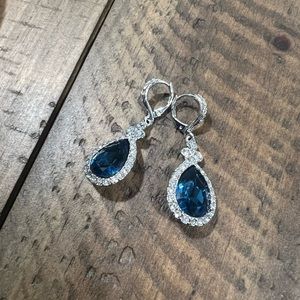 Dark blue earrings